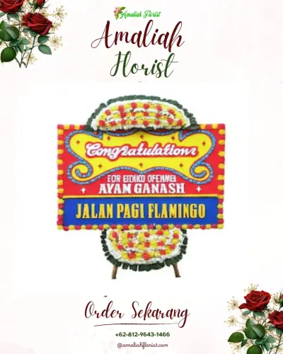 Bunga Papan Congratulation di Simpang Haru